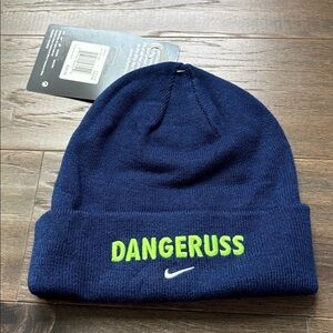 Nike Knit Cuffed Beanie/hat,Dangeruss, Swoosh,3 Brand embroidered logo,blue void